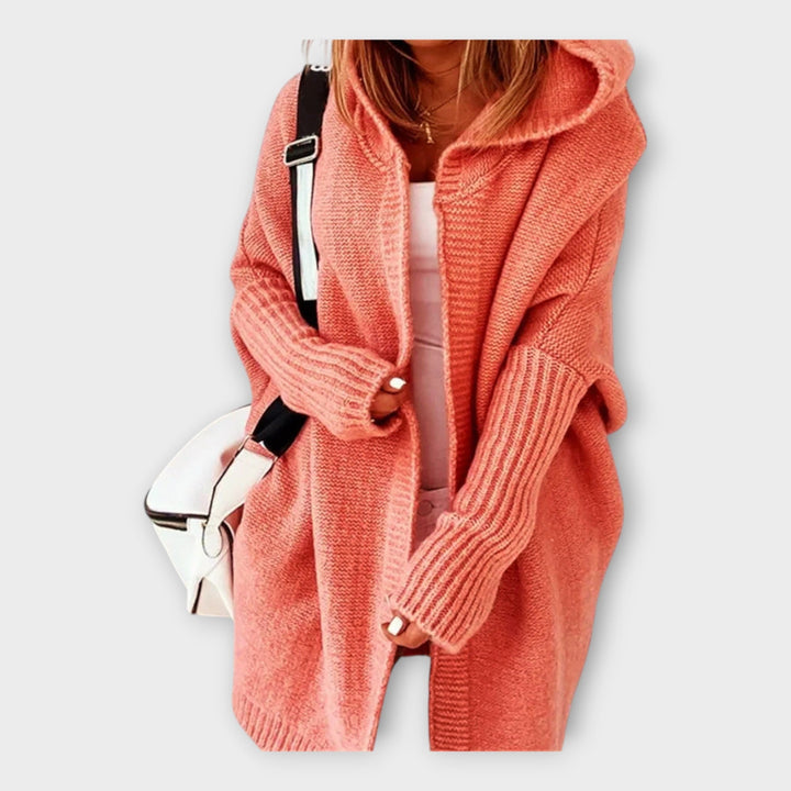 Chaqueta de punto con capucha