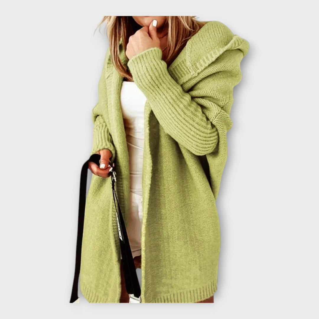 Chaqueta de punto con capucha