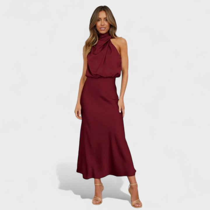 Alba - Vestido de Saten Elegante