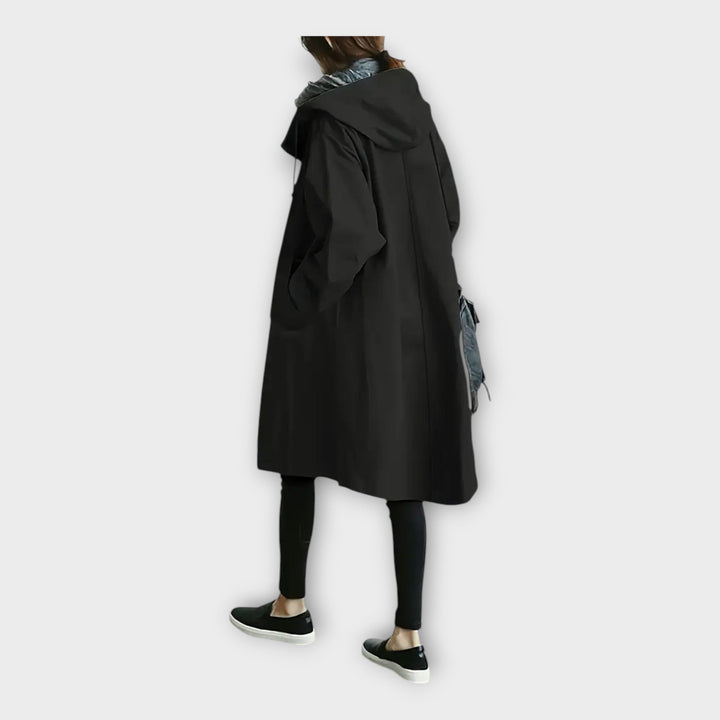 Abrigo largo con diseño elegante