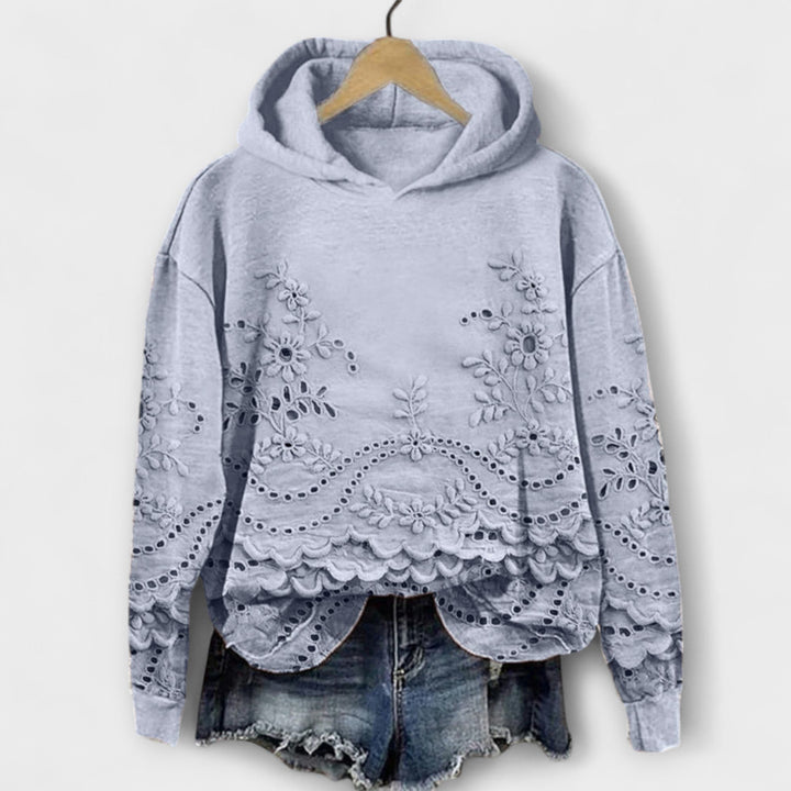 Grace – Sudadera Vintage con diseño de flores