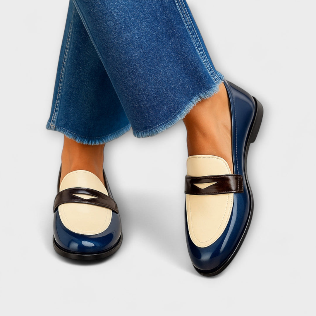 Cláudia - Mocasines con Contraste