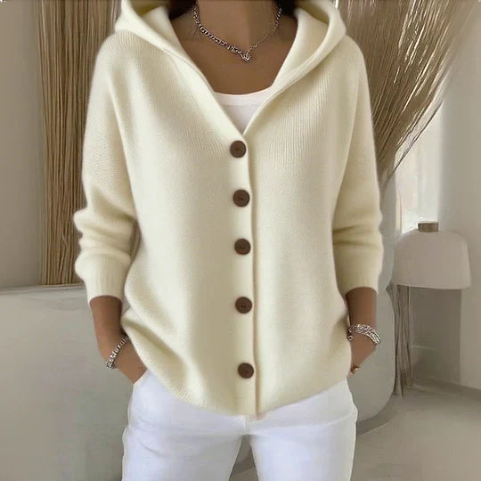 Ariana | Cómodo cardigán con capucha y mangas largas
