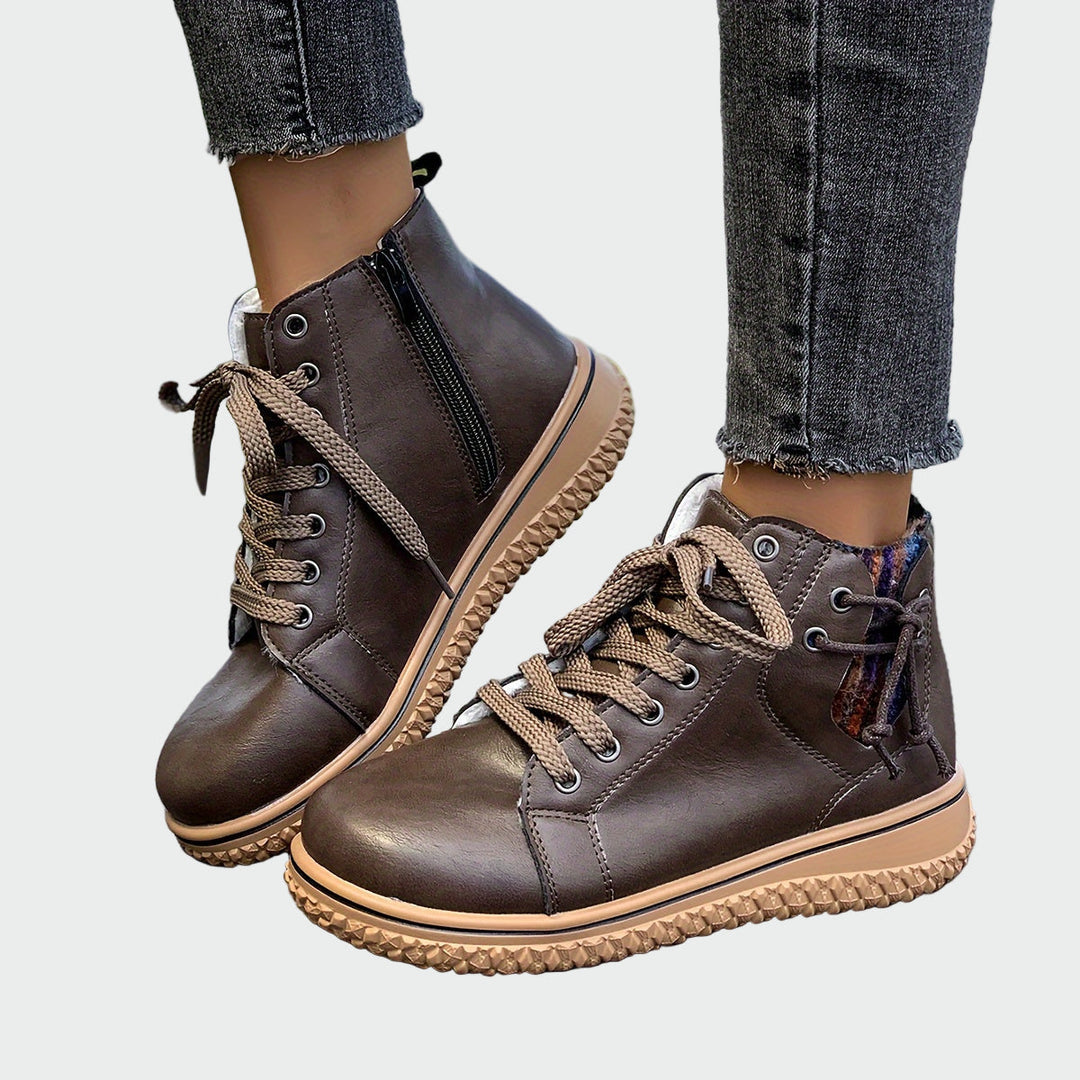 Botas ortopédicas de cuero para el tobillo