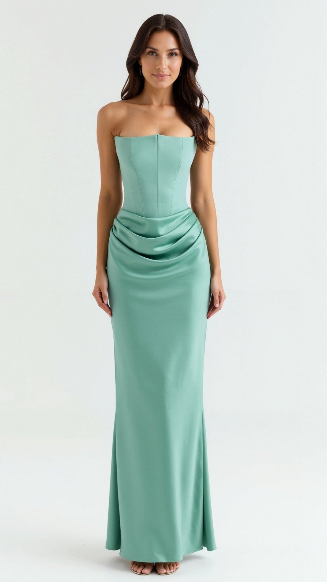 Esmeralda | Vestido largo Fiorella con corsé