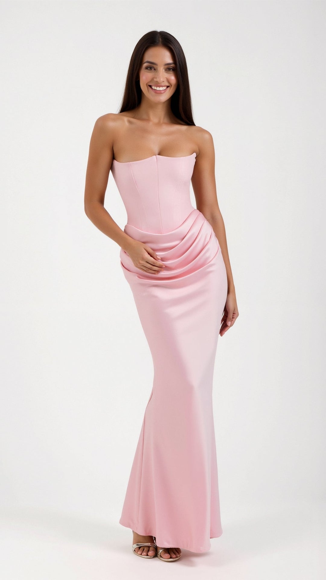 Esmeralda | Vestido largo Fiorella con corsé