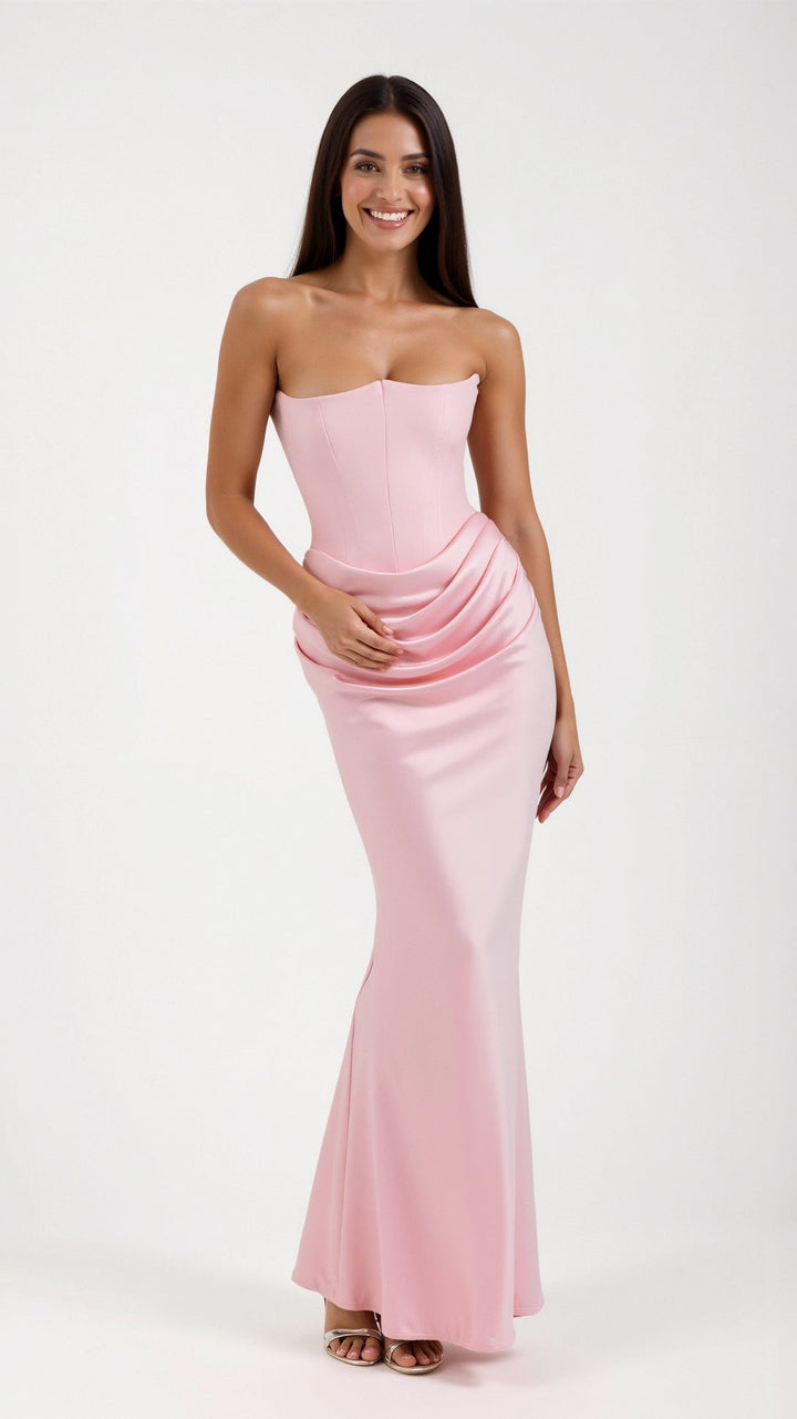Esmeralda | Vestido largo Fiorella con corsé
