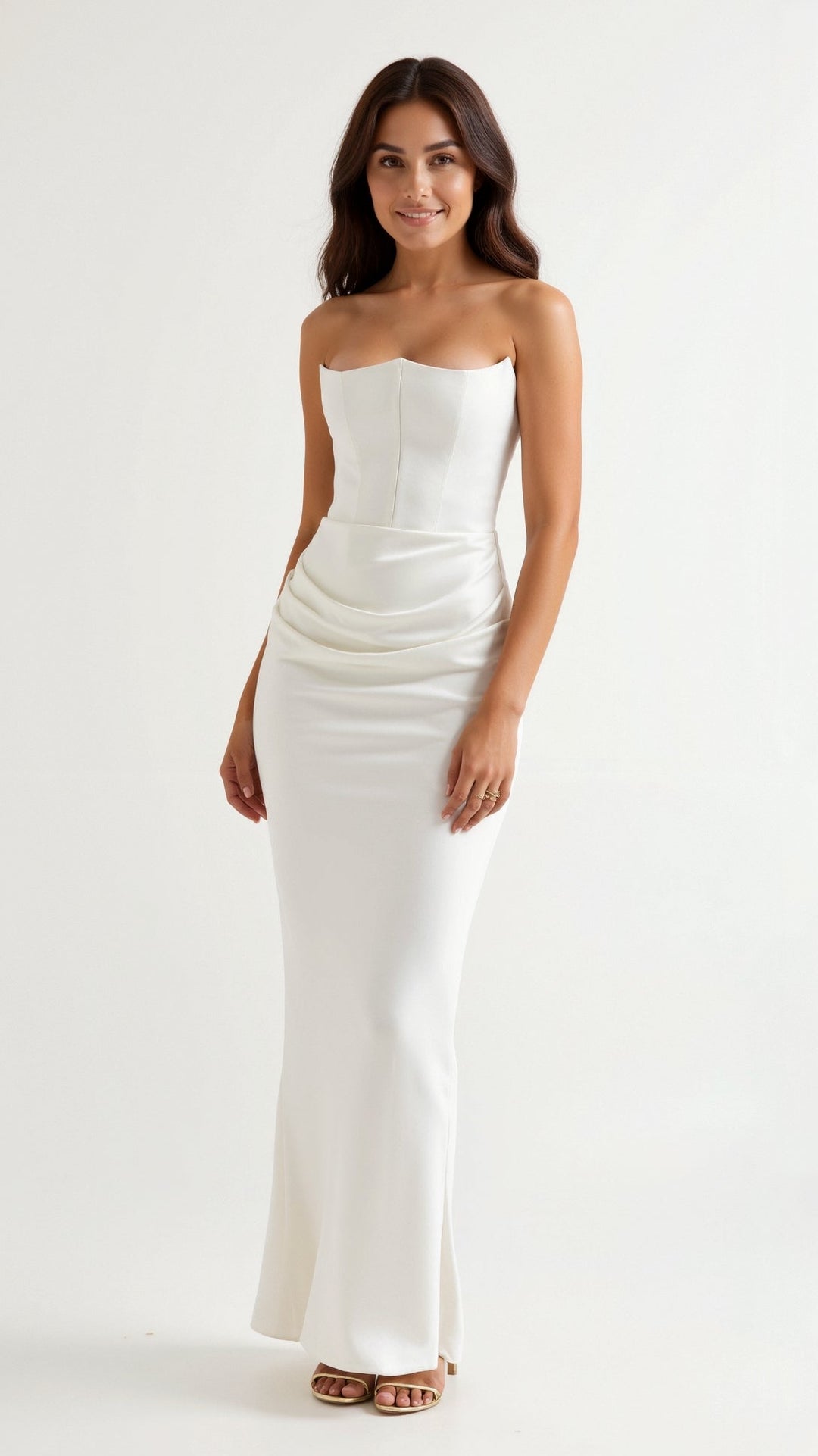 Esmeralda | Vestido largo Fiorella con corsé