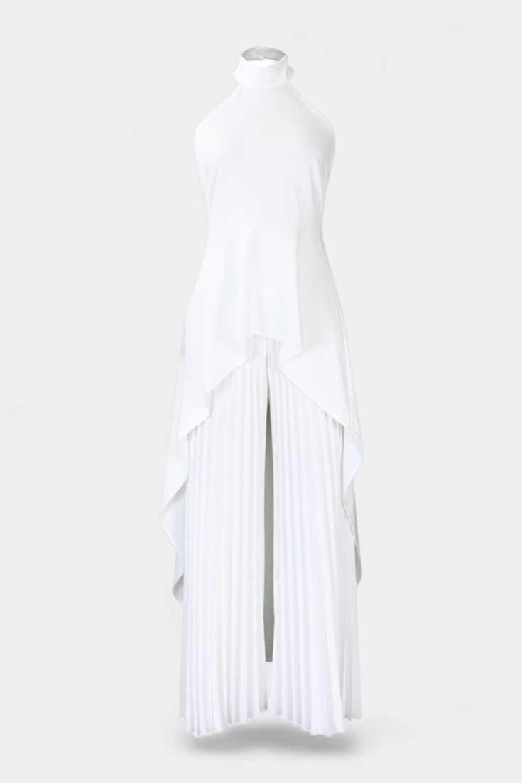 Chrysoula | Conjunto Asimétrico con Pantalón Plisado