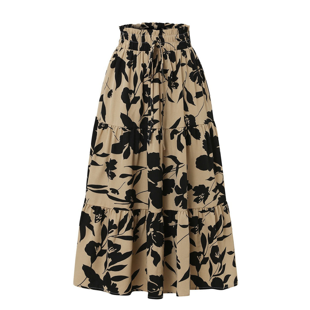 Sole | Falda midi con estampado floral y plisados - Camila