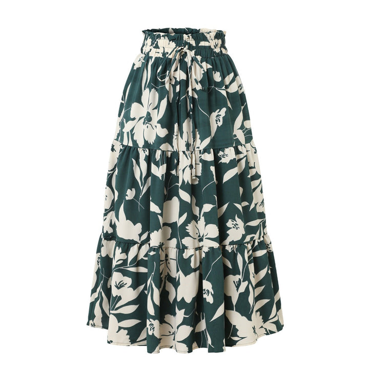 Sole | Falda midi con estampado floral y plisados - Camila