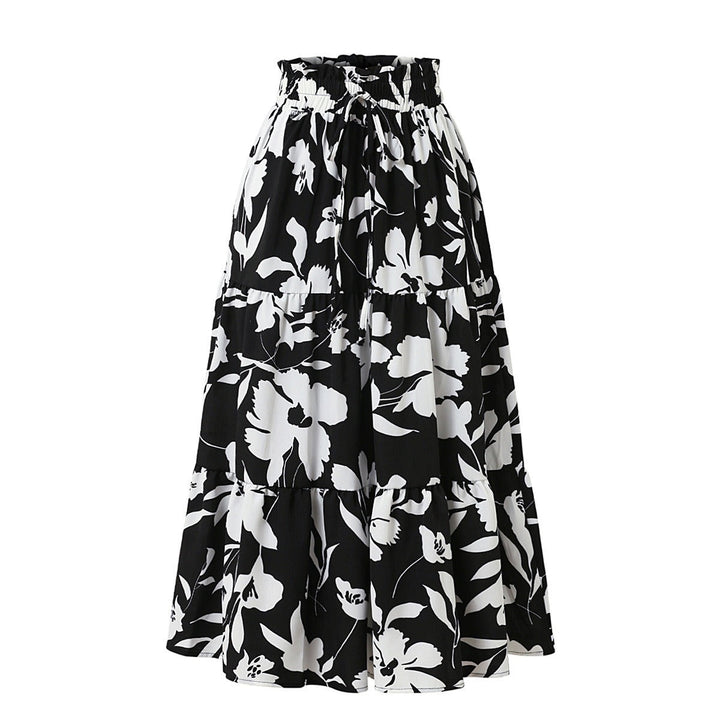 Sole | Falda midi con estampado floral y plisados - Camila