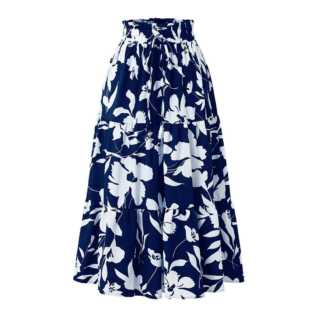 Sole | Falda midi con estampado floral y plisados - Camila