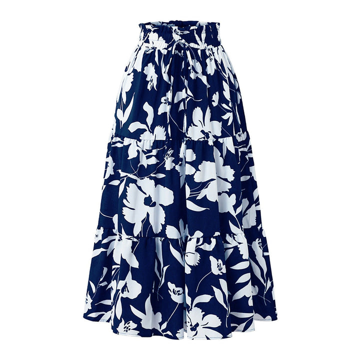 Sole | Falda midi con estampado floral y plisados - Camila