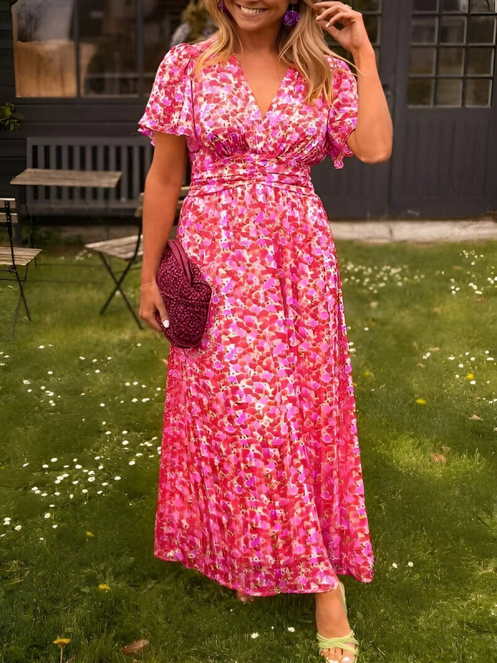 Sandra | Vestido maxi elegante con escote en V