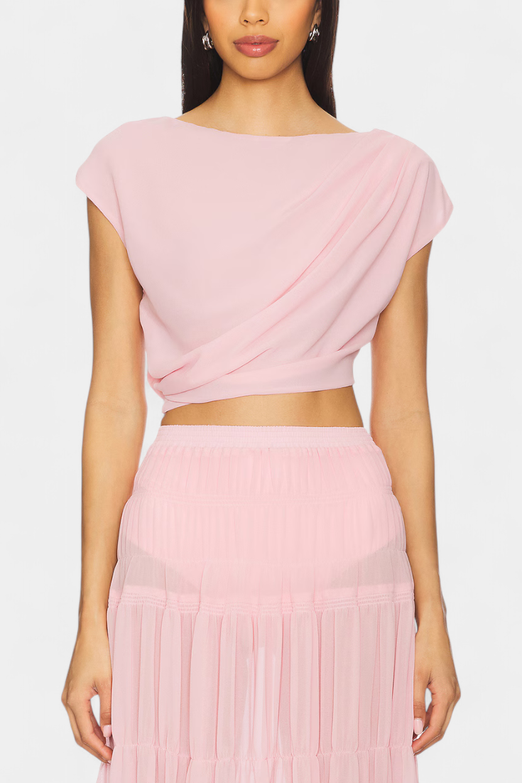 Nalia | Falda de Chifón con Cintura Elástica y Capas
