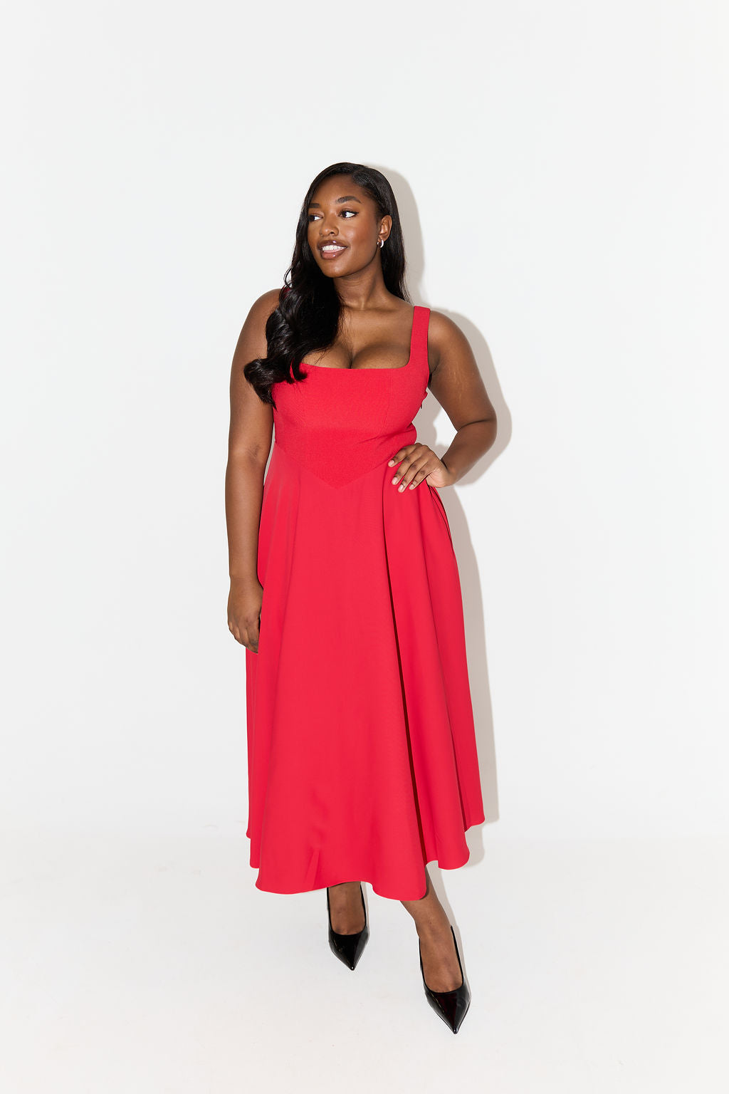 Amélia | Vestido Midi Atemporal y Fluido
