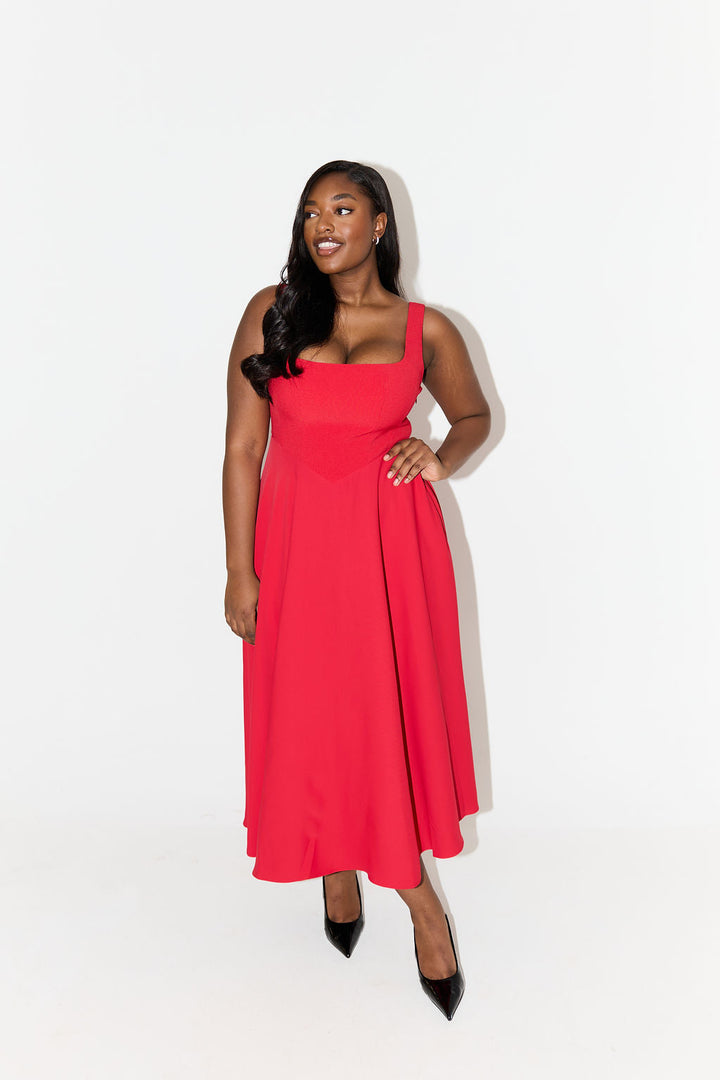 Amélia | Vestido Midi Atemporal y Fluido