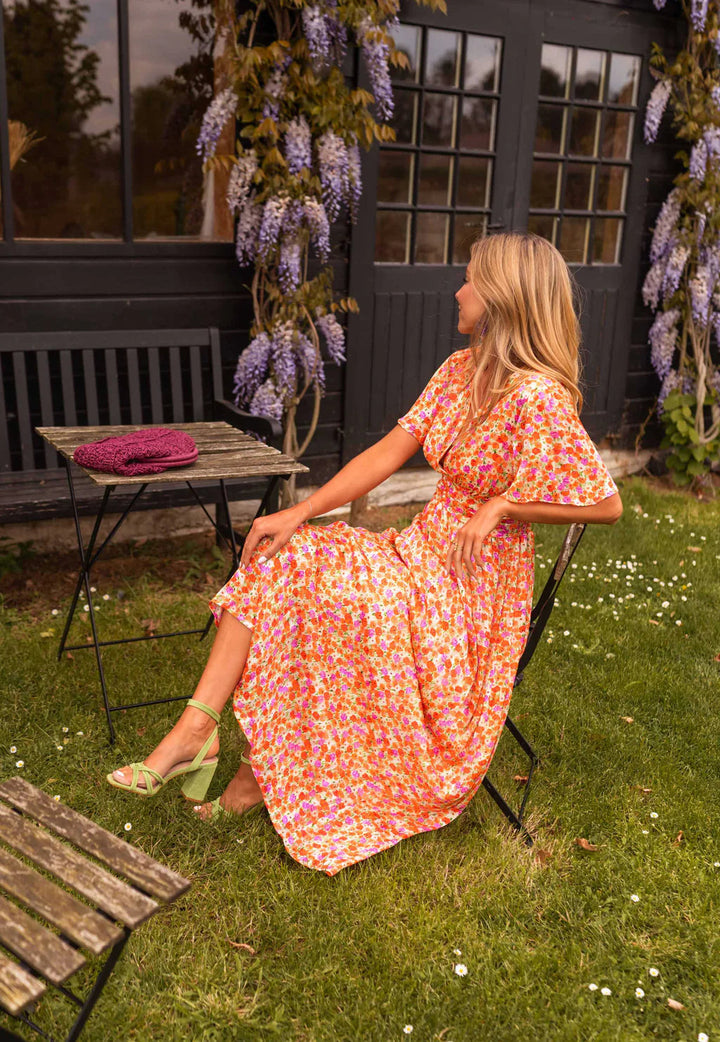 Sandra | Vestido maxi elegante con escote en V