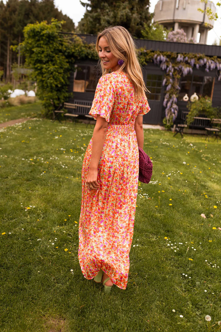 Sandra | Vestido maxi elegante con escote en V