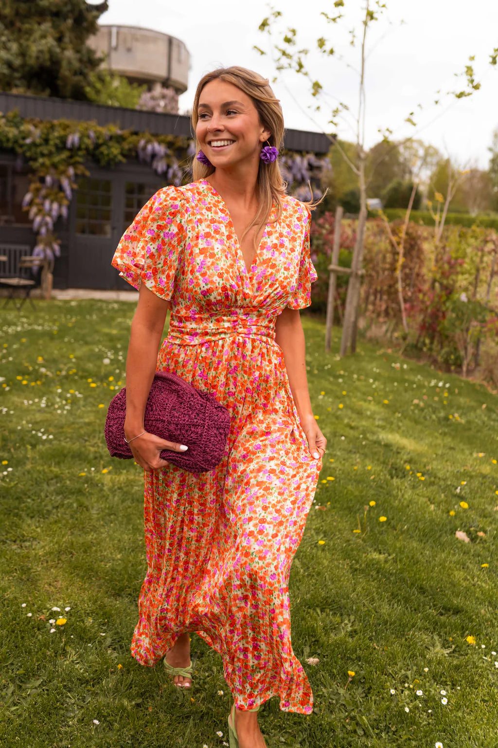 Sandra | Vestido maxi elegante con escote en V