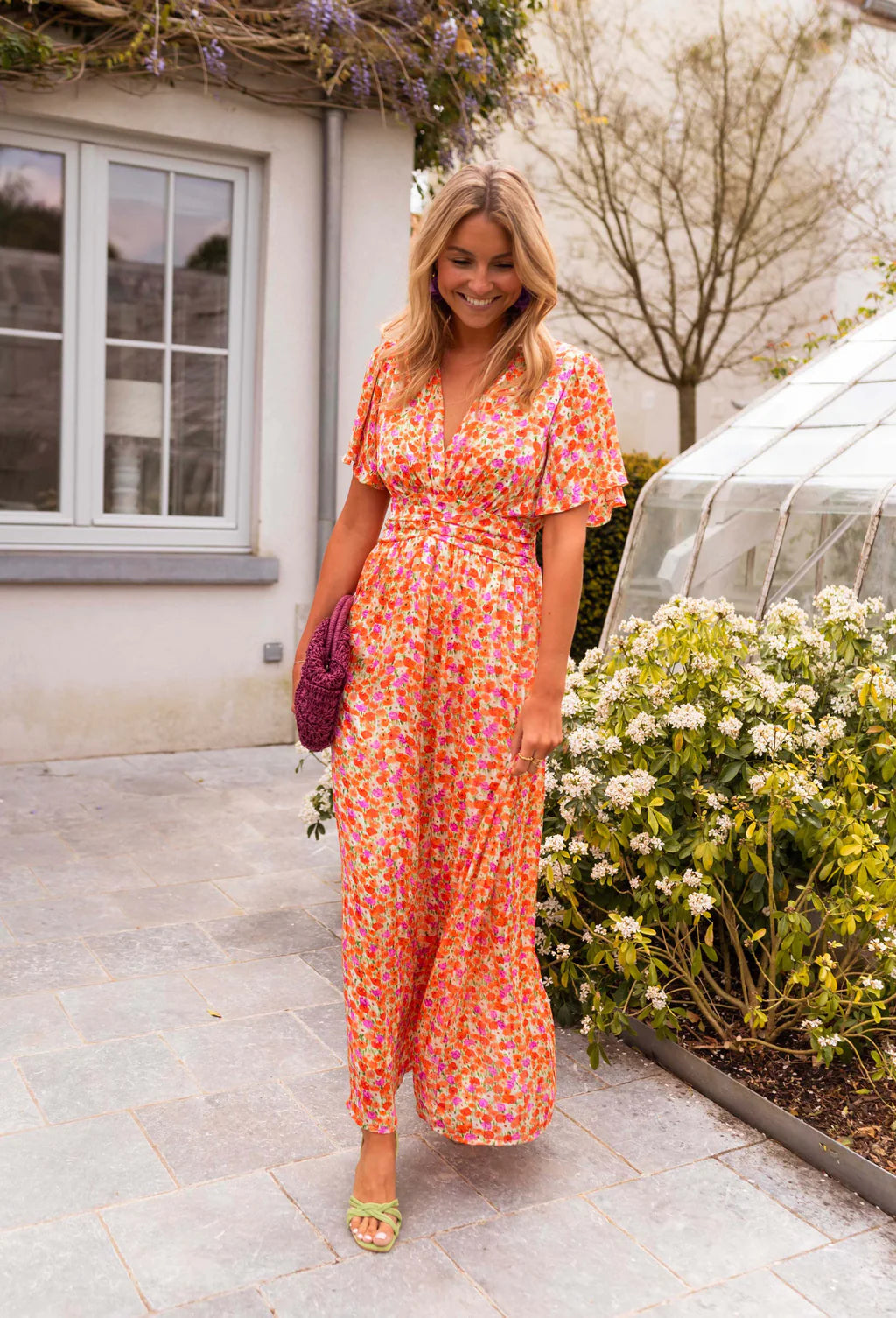 Sandra | Vestido maxi elegante con escote en V