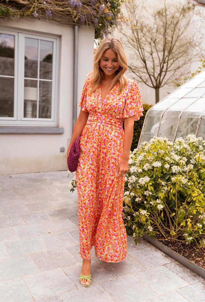 Sandra | Vestido maxi elegante con escote en V