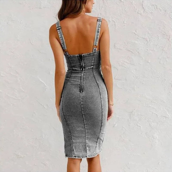 Mona | Vestido de mezclilla moderno, corte elegante y comodidad total
