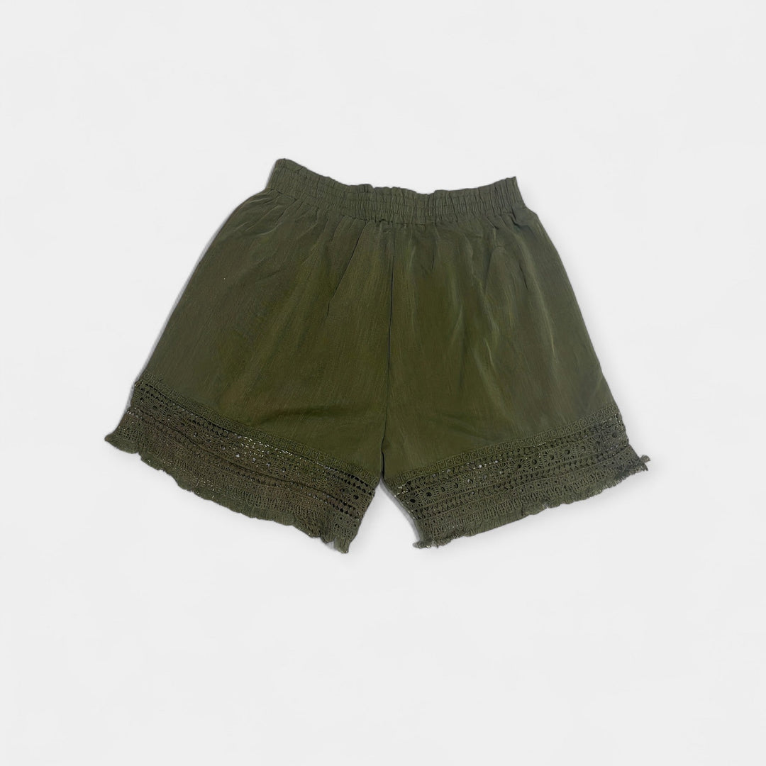 Shorts de encaje