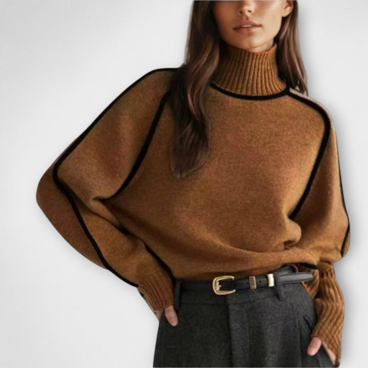 Emilie | Suéter suave y elegante con cuello alto