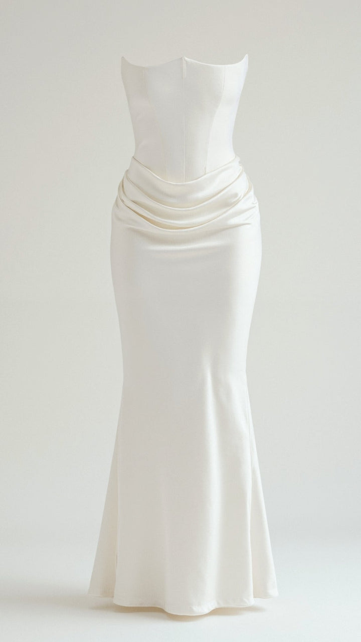 Esmeralda | Vestido largo Fiorella con corsé