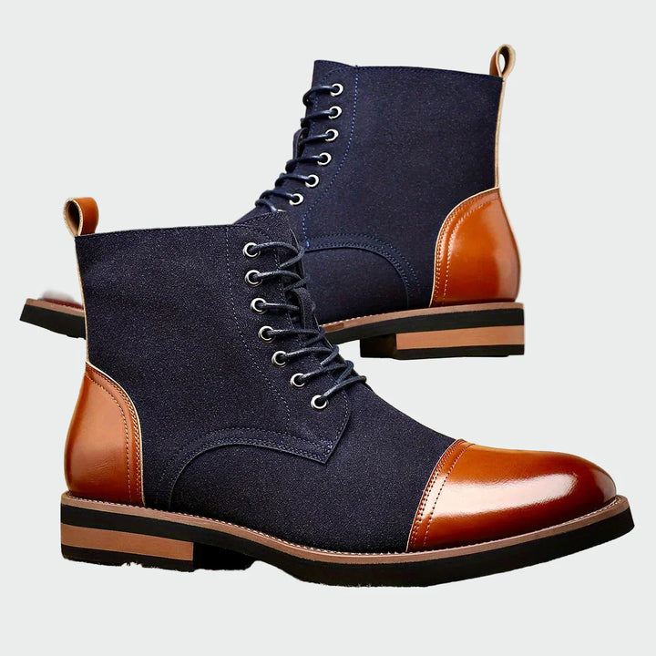 Botines de cuero tipo oxford