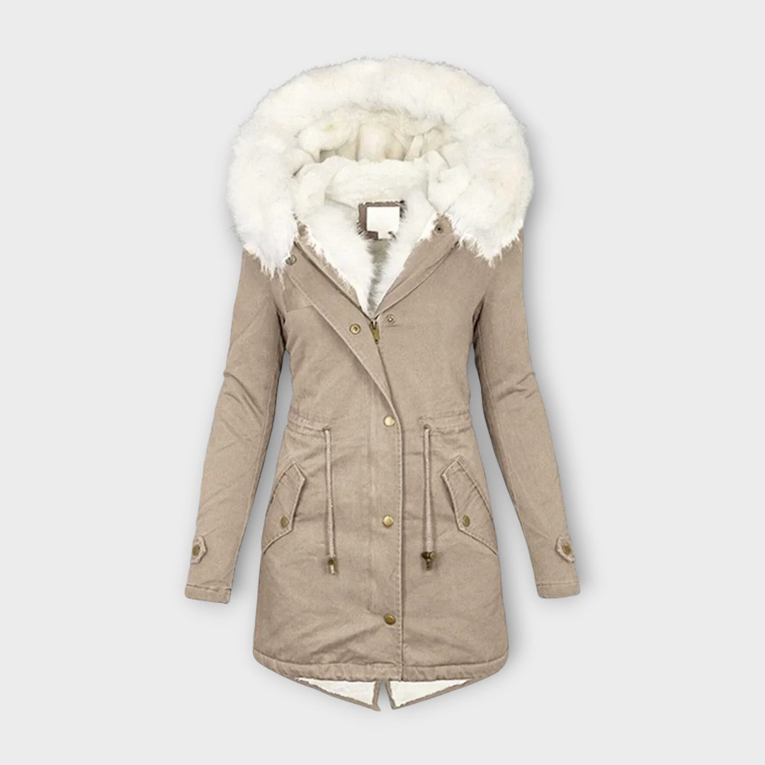 Ivara | Chaqueta de Invierno Impermeable y Forrada con Piel