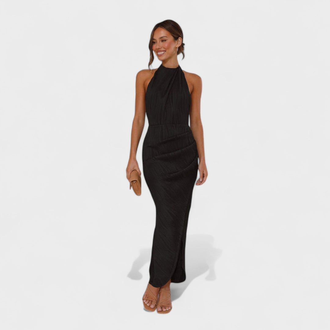 Camila | Vestido largo con pliegues