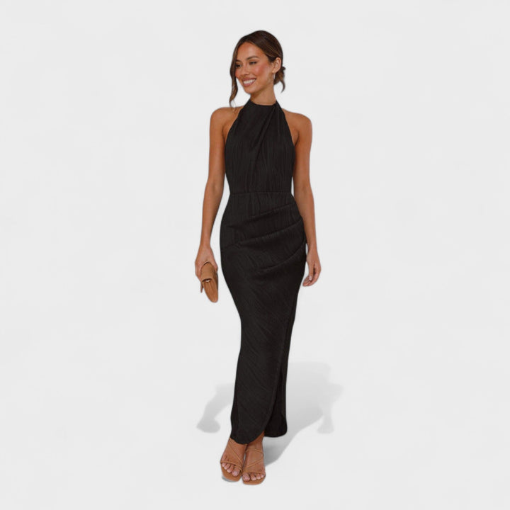 Camila | Vestido largo con pliegues