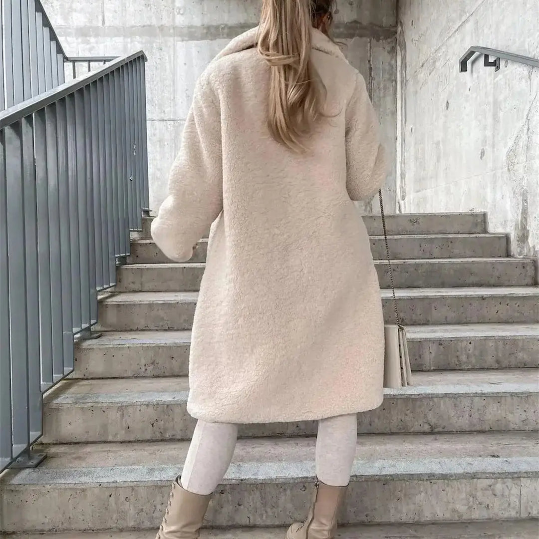 Seraphina | Elegante abrigo de lana teddy