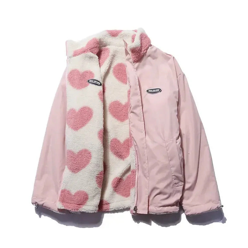 Katharina | Chaqueta con corazones reversibles