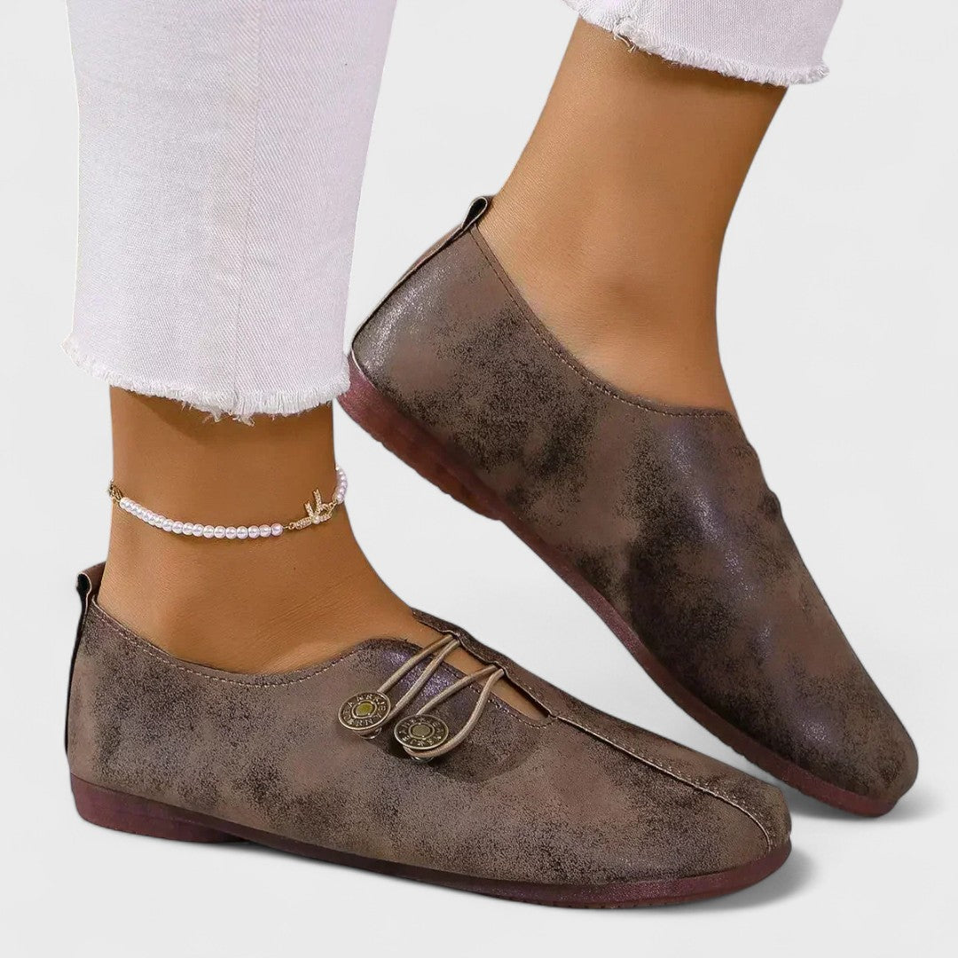 Lydia | Mocasines ortopédicos para mujer en suave piel de ante