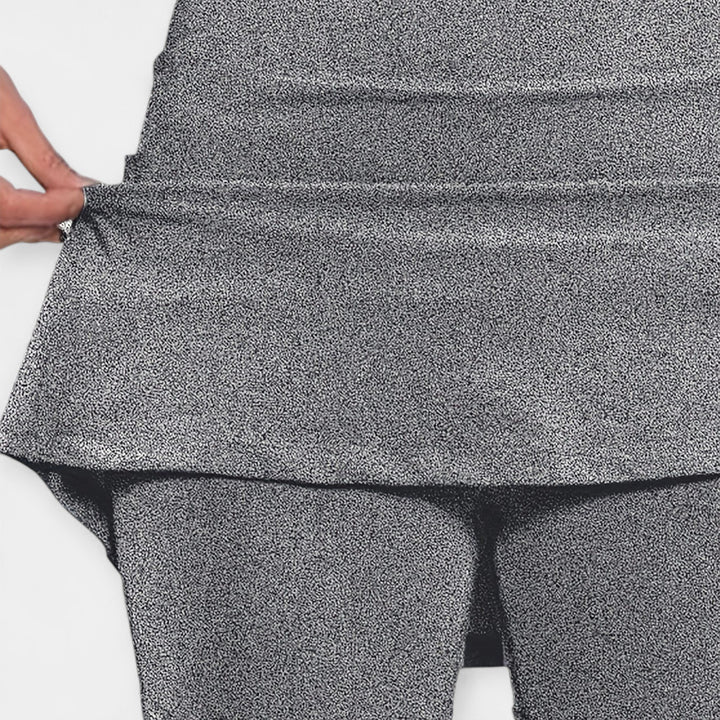 Pantalones cortos de cintura alta con falda