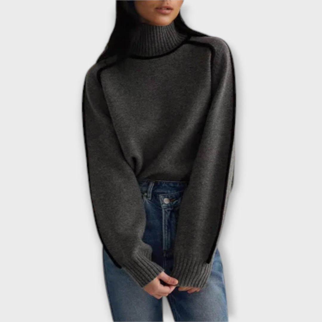 Emilie | Suéter suave y elegante con cuello alto