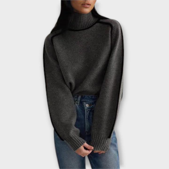 Emilie | Suéter suave y elegante con cuello alto