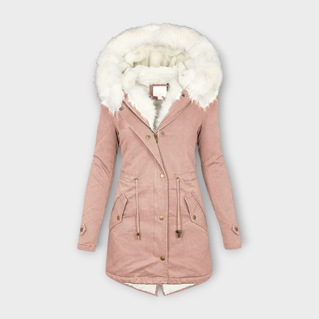Ivara | Chaqueta de Invierno Impermeable y Forrada con Piel