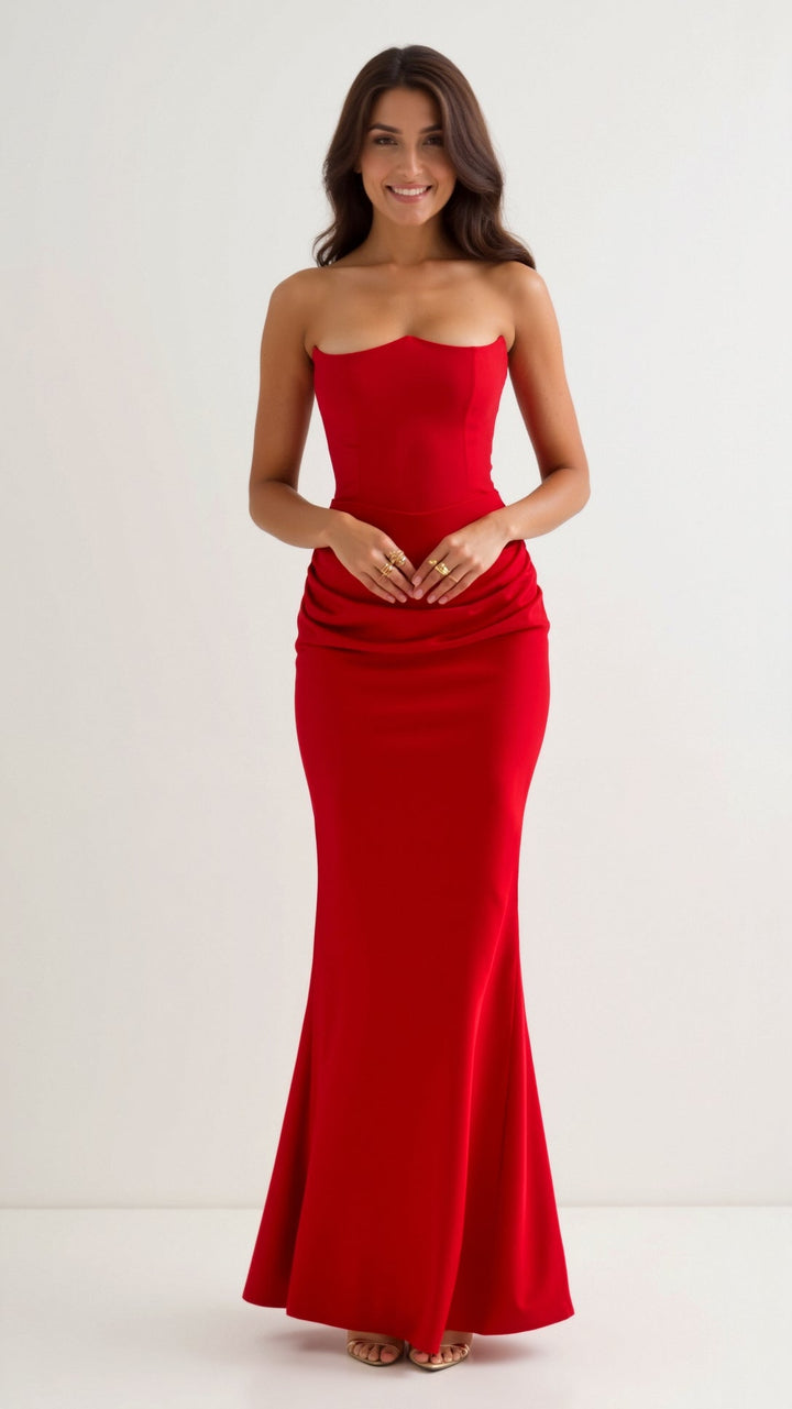 Esmeralda | Vestido largo Fiorella con corsé