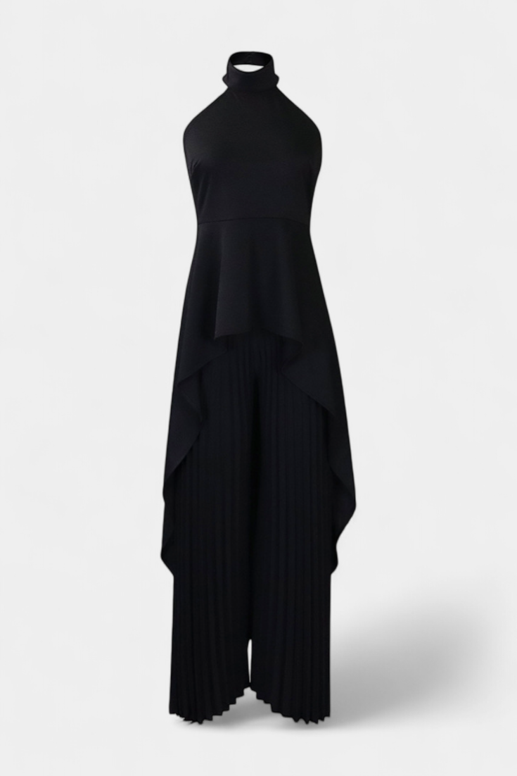 Chrysoula | Conjunto Asimétrico con Pantalón Plisado