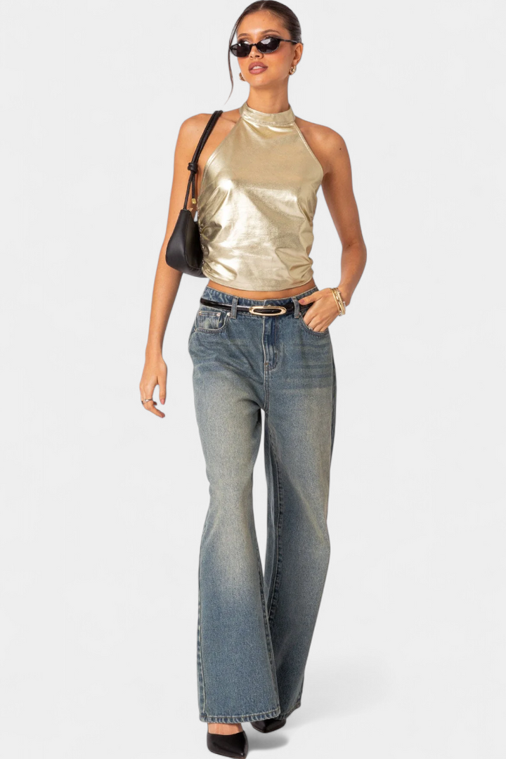Anna | Top Halter Metálico Karter